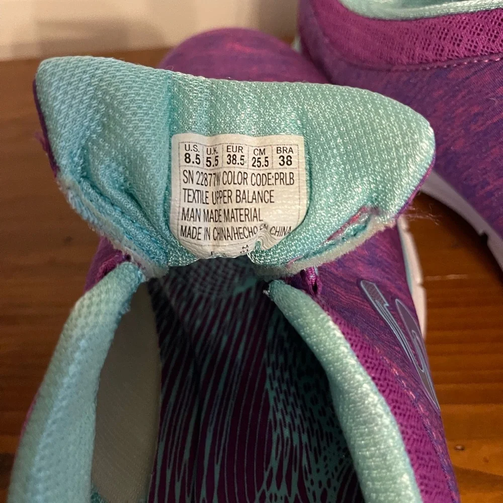 Skechers Purple and Blue Sneakers with Knit Upper - Picture 4 of 4